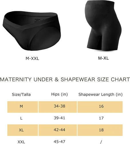 Vista 5 de Rnxrbb M-5XL Ropa interior de maternidad Shapewear sobre Bump Plus Size Seamless Support Maternidad Bragas Ropa de Talle Alto