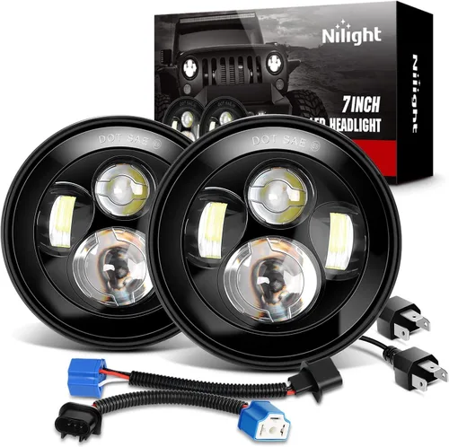 Vista 13 de Nilight Conjunto de Luces LED de Niebla de 4 Pulgadas Compatible con 2007 2008 2009 2010 2011 2012 2013 2014 2015 2016 2017 2018 Jeep Wrangler JK