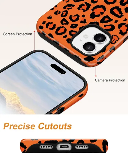 Vista 557 de Jusy Funda compatible con MagSafe con estampado de caparazón de tortuga marrón para iPhone 7/8/SE, cubierta protectora de TPU suave magnética