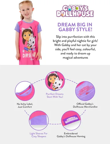 Vista 6 de DreamWorks Camisón para niña Gabbys Dollhouse
