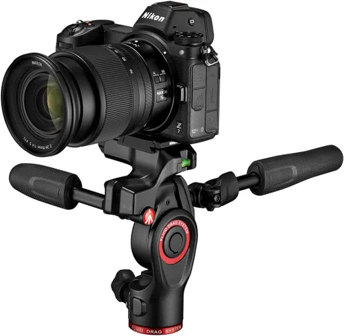 Vista 7 de Manfrotto Befree - Cabezal de trípode para cámara en vivo de 3 vías, aluminio, carga útil de 13.2 lbs, para trípodes de viaje, con asas plegables