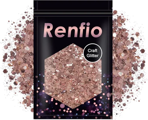 Vista 16 de Renfio Purpurina gruesa negra, 100 g (3.5 oz) mezcla de polvo fino brillante con lentejuelas iridiscentes para el rostro, purpurina para Halloween