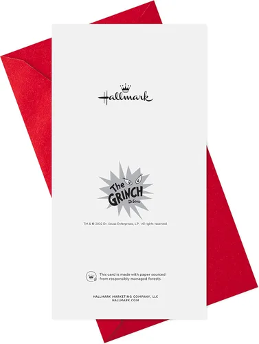 Vista 7 de Hallmark - Paquete de tarjetero para dinero de Navidad o tarjetas de regalo, El Grinch (6 tarjetas navideñas con sobres)