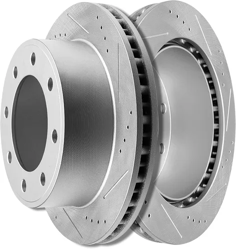 Vista 57 de SCITOO Rotores de freno traseros, 2 kits de frenos para Acura Integra 1990-2001, Honda Civic 1992-1995 1999-2000, para Civic del Sol 1993-1997, CRX