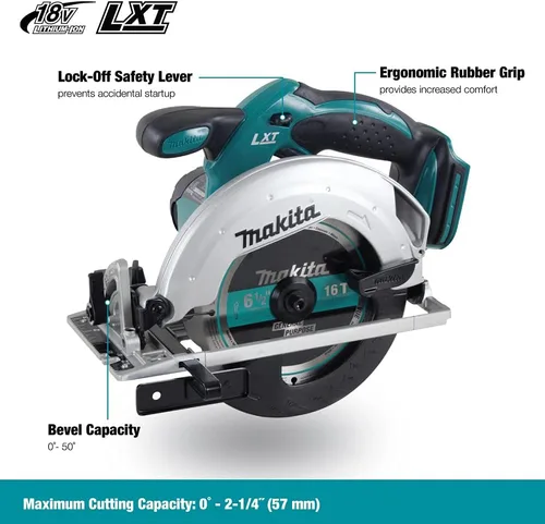 Vista 2 de Makita Dss611Z Lxt Sierra circular inalámbrica de 18 V solo cuerpo