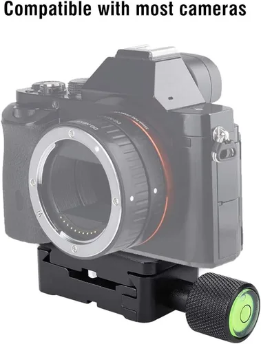 Vista 2 de Bewinner Mini placa de liberación rápida con tornillo de 1/4 pulgadas, cámaras de montaje rápido soporte base clip trípode accesorio para amantes