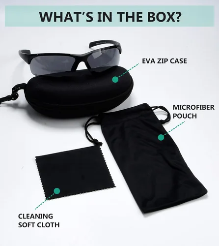 Vista 6 de Eyekepper TR90 Gafas de sol bifocales sin montura irrompibles para deportes de béisbol, correr, pesca, conducción, golf, softbol, senderismo, Lente