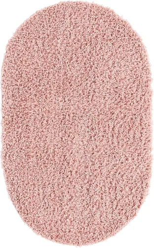 Vista 371 de Unique Loom Colección Davos Shag - Alfombra Lino