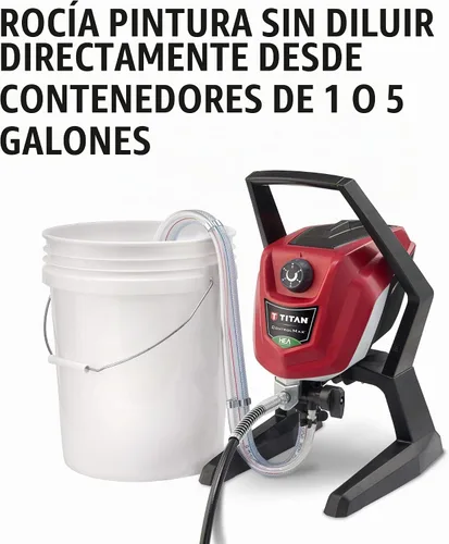 Vista 3 de Titan ControlMax 1500 0580005 Rociador de pintura sin aire de alta eficiencia, la tecnología HEA disminuye el exceso de pulverización hasta un 55%