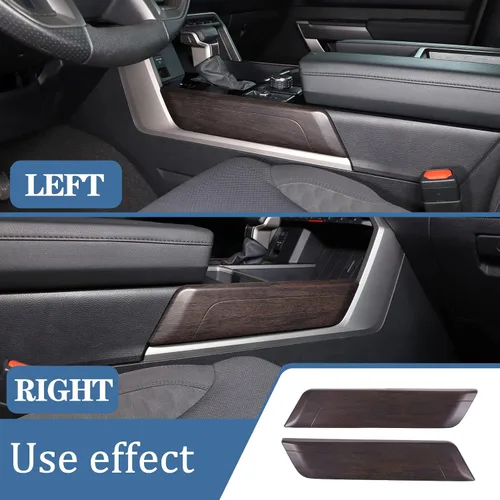 Vista 2 de Cubierta decorativa para panel de engranajes central de automóvil compatible con Toyot @Tundra/Sequoia 2022-2023 Panel de engranajes central