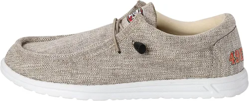 Vista 54 de FOCO Men's NFL Team Logo Lightweight Loafers Lace Up Cotton Knit Shoes