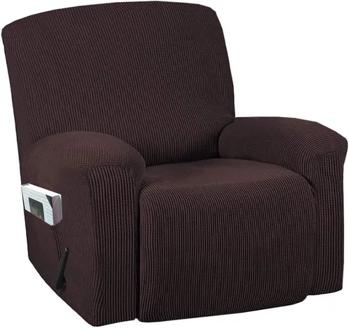 Vista 15 de Funda para silla reclinable, mezcla de poliéster, suave, para sofá, fundas protectoras elásticas con parte inferior elástica, tela tejida jacquard