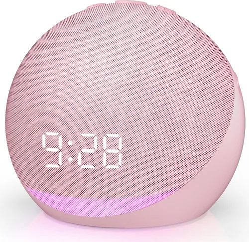 Vista 10 de Máquina de Sonido Reloj Despertador para Dormitorio: 25 Sonidos Naturales de Sueño - Máquina de Ruido Blanco para Adultos, Niños y Bebés - Suave