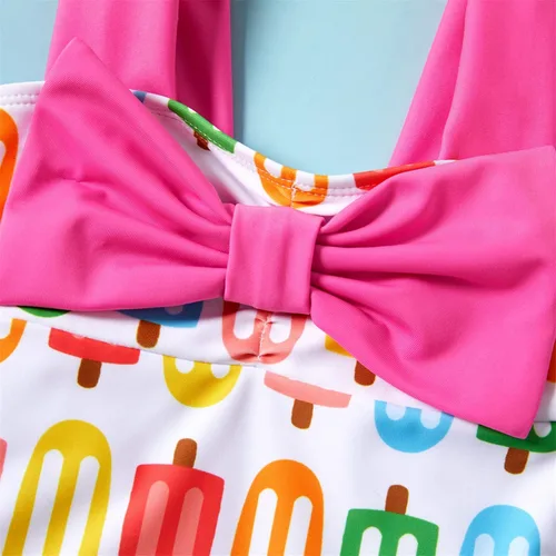 Vista 4 de PATPAT Traje de baño de una sola pieza para niñas de bebé traje de baño de playa de verano para niñas 3M-24M