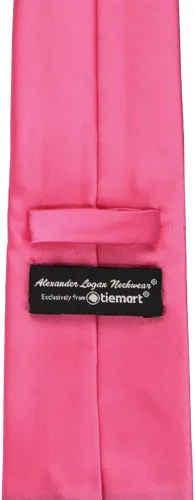 Vista 12 de tiemart Corbata de color sólido para hombre Longitud estándar