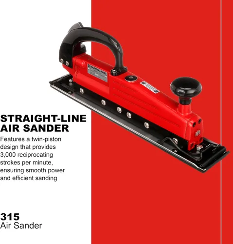 Vista 8 de Ingersoll Rand Lijadora de aire de línea recta 315, almohadilla de 2.75" x 17.5", 3,000 SPM