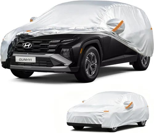 Vista 18 de GUNHYI - Funda para automóvil SUV de 7 capas, ajuste personalizado para BMW X1 (2010-2025), impermeable para todo tipo de clima, resistente