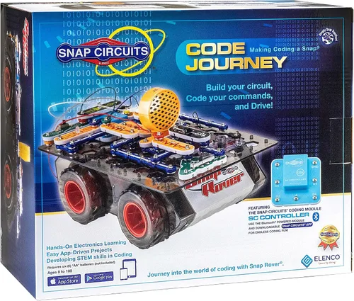 Vista 5 de Snap Circuits Explore Coding, juguete de construcción STEM para edades de 8 a 108 años, exclusivo de Amazon