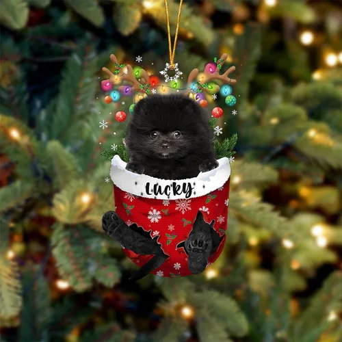 Vista 62 de Adorno de Navidad personalizado para perro Airedale Terrier en bolsillo de nieve, adorno para árbol de Navidad, idea de regalo para amantes