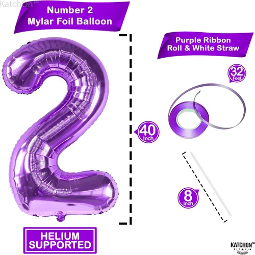 Vista 321 de KatchOn Globo negro del número 1 de 40 pulgadas, globo de feliz cumpleaños Large Mylar Number One Balloon for 1st Birthday Decorations, Foil