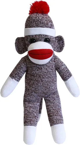 Vista 16 de Plushland Adorable Mono de Calcetines, El Original y Tradicional Juguete de Animal de Peluche Tejido a Mano, Regalo para Niños, Bebés, Adolescentes