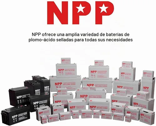 Vista 3 de NPP Batería de ciclo profundo AGM de 12 voltios y 22 Ah, repuesto de 12 V 20 Ah con terminales de tuerca y perno para respaldo de UPS, sistema