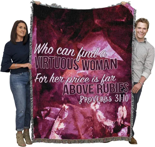 Vista 30 de Pure Country Weavers Great is Thy Faithfulness Blanket - Escrituras - Lamentaciones 3:23 - Tapiz cuadrado para regalo de regazo tejido de algodón