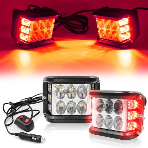 Vista 8 de Luces LED de 4 pulgadas con disparador lateral, luces estroboscópicas de doble color DRL e interruptor para camión, SUV, todoterreno, ATV, UTV 4x4