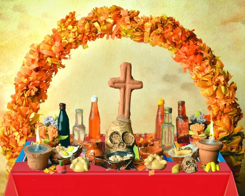 Vista 5 de Mixweer Juego de camino de mesa y mantel mexicano de algodón, mantel desechable de plástico con serape mexicano, mantel rectangular de plástico