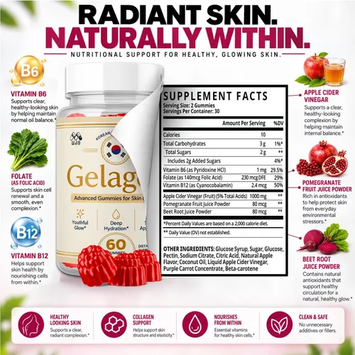 Vista 4 de Gelagen - Gomitas de gelatina coreana, paquete de 2 unidades de Gelagen