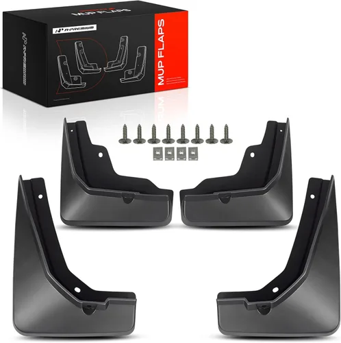 Vista 13 de A-Premium Juego de 4 protectores contra salpicaduras de barro compatibles con Cadillac XT4 2019-2020, Sport Utility de 4 puertas, con accesorios