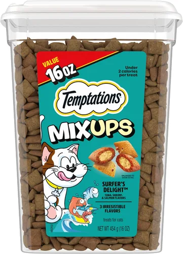 Vista 12 de Golosinas Temptations clásicas para gatos, empaque múltiple