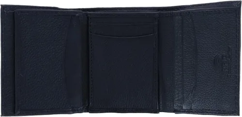 Vista 5 de CTM Billetera triple de cuero para hombre, Negro -, Trifold