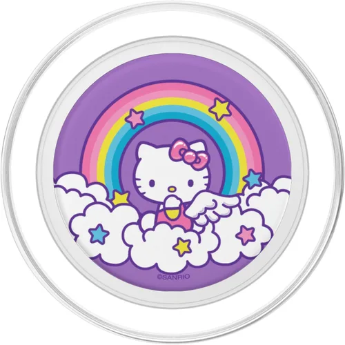 Vista 2 de Hello Kitty PopSockets PopGrip de Rainbow Angel para MagSafe