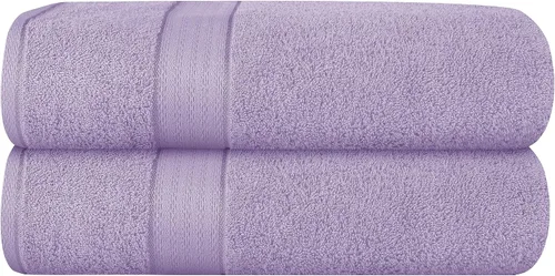 Vista 60 de GLAMBURG Juego de 2 Sábanas de Baño Extra Grandes de Algodón Premium de 700 GSM - 100% Algodón Peinado - 2 Sábanas de Baño 35x70 pulgadas - Calidad