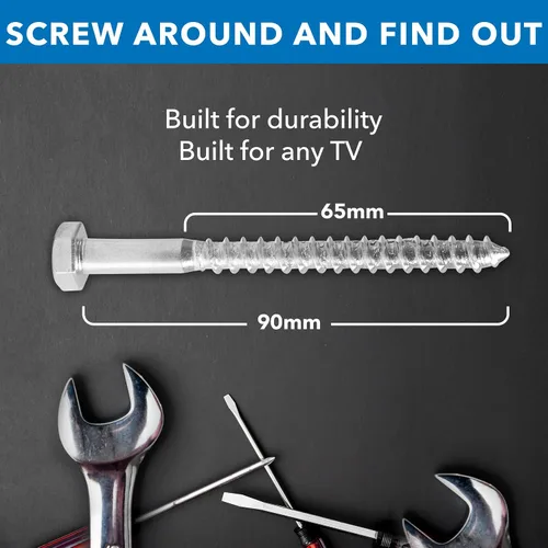 Vista 13 de Mount-It! Kit universal de herramientas de montaje para TV, tornillo de retraso y brocas, incluye tornillos, arandelas, anclajes Fischer, broca