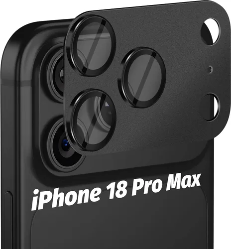 Vista 77 de Orzero Paquete de 2 protectores de lente de cámara compatibles con Google Pixel 9 Pro XL, protector de cámara de metal y vidrio de alta calidad Negro