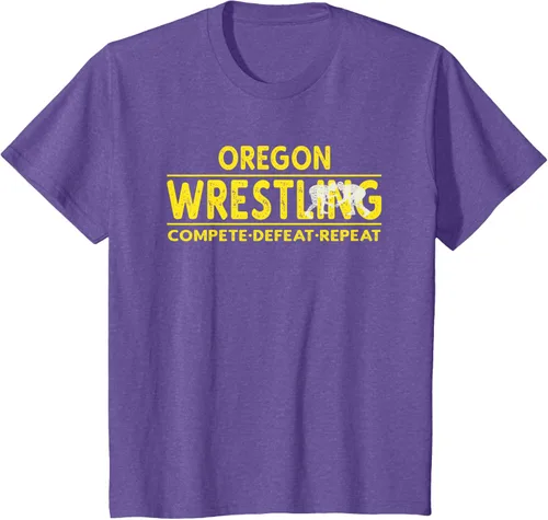 Vista 60 de Oregon Wrestling - Camiseta para competir, derrota, repetir