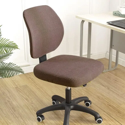 Vista 4 de Sunnyway Funda elástica para asiento de silla de oficina, extraíble y elástica, funda de asiento para silla de computadora, de elastano, lavable