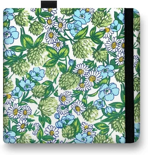 Vista 12 de E-WEICHEN 5x5 Cuadernos de acuarela de tela portátiles hechos a mano con tapa dura de tela cosida para viajes Papel para acuarela de 140LB/300gsm 20