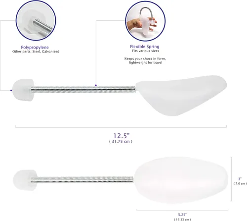Vista 4 de Dispositivo para mantener la forma del zapato, 2pares de hormas, para hombre
