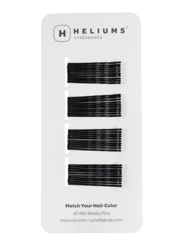 Vista 10 de Minihorquillas Heliums - Rubio Ceniza - Paquete de 40, horquillas pequeñas de 1.5 pulgadas para cabello fino y niños