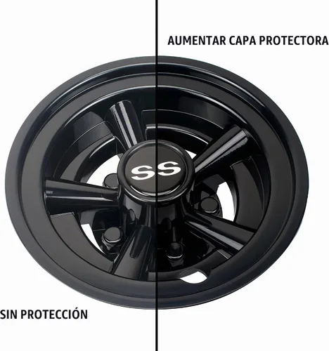 Vista 4 de NOKINS Cubiertas de rueda SS para carrito de golf, tapas de cubo para la mayoría de carritos de golf de 8 pulgadas (juego de 4) Tires Wheel Covers