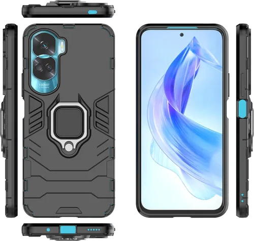Vista 17 de Funda compatible con Realme 11 5G, carcasa de soporte compatible con Realme 11 5G RMX3751, funda negra