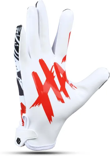 Vista 4 de Jester Guantes de Fútbol Americano – Guantes de Receptor Súper Adherentes para Aumentar el Agarre y el Rendimiento en Juegos y Entrenamientos