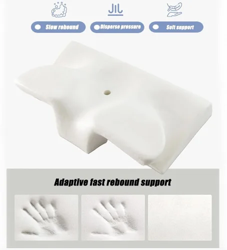 Vista 6 de Pillow Hospitality Collection, almohadas - Soporte prémium para el cuello y la postura, almohada ergonómica de espuma viscoelástica cervical