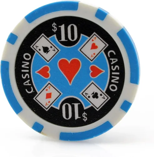 Vista 10 de Versa Games Fichas de casino Ace en 0.41 oz de peso - Paquete de 50 (elegir colores)