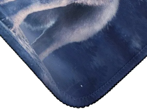 Vista 7 de Horror Wolves - Alfombrilla de mouse impermeable para juegos, gótico, con temática de animales oscuros, bosque, lobo negro, para mouse inalámbrico