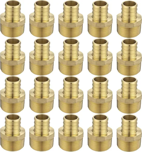 Vista 13 de Acoplamiento de engarce de púas PEX de 1 pulgada para tubería PEX-A/B/C (paquete de 15)