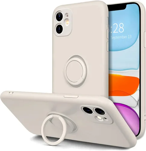 Vista 11 de Hython Funda para iPhone 11 con soporte de anillo [soporte de anillo giratorio de 360° con soporte magnético] [Soporte de montaje en automóvil]